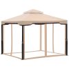 Gazebo Tent Outdoor Portable Gazebo Canopy Shelter-Khakii Xh