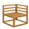 2-Seater Patio Bench With Dark Gray Cushions