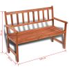 Garden Bench 47.2' Solid Acacia Wood