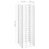 Gabion Raised Beds 3 Pcs 11.8"X11.8"X39.4" Iron