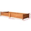 Garden Raised Bed Acacia Wood 78.7"X19.7"X9.8"
