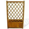 Garden Raised Bed With Trellis Solid Acacia Wood