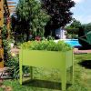 24.5 X 12.5 Inch Outdoor Elevated Garden Plant Stand Flower Bed Box