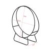 Artisasset Black Paint 40-Inch Round Indoor And Outdoor Iron Fireplace Firewood Stand Yj