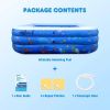 Inflatable Swimming Pools, Funavo Inflatable Pool For Kids, Kiddie, Toddler, Adults, 100" X71" X22" Family Full-Sized Swimming Pool, Lounge Pool For O