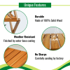 Beefurni Acacia 3 Tiers Wooden Plants Stand Foldable Shoe Rack Multipurpose Shelf Perfect Idea For Living Room, Bedroom, Hallway, Bathroom Natural Col