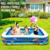 Inflatable Swimming Pool For Family, Funavo 100" X 71" X 22" Full-Sized Inflatable Kiddie Pools, Lounge Pool For Baby Toddlers Kids Adults, Outdoor Ba