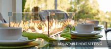 Turnbury Outdoor 7 Piece Patio Wicker Gas Fire Pit Set Rectangular Table With Arm Chairs By Direct Wicker