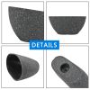 2 Pcs 14" Oval Plant Pots, Flower Pots With Drainage Holes, Plastic Planter With Marble Pattern For Home Garden, Black