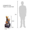 3 Tier Metal Floor Indoor/Outdoor Water Fountain For Indoor/Outdoor Art Decor