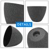 2 Pcs 12" Round Plant Pots, Flower Pots With Drainage Holes, Black
