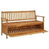 Garden Storage Bench 58.3" Solid Acacia Wood