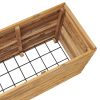 Raised Bed 59.1"X15.7"X21.7" Recycled Teak And Steel
