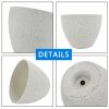 2 Pcs 9" Round Plant Pots, Flower Pots With Drainage Holes, White