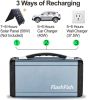 300W Solar Generator, Flashfish 60000Mah Portable Power Station Camping Potable Generator, Cpap Battery Recharged By Solar Panel/Wall Outlet/Car, 110V