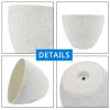 2 Pcs 14" Round Plant Pots, Flower Pots With Drainage Holes, White