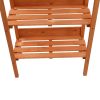 Wooden Outdoor Garden Workbench Station  Three Layers Xh