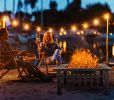 32 Inch Outdoor Fire Pit Table Outside Backyard Patio Square Firepit Table