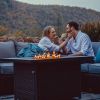 43 Inch Outdoor Gas Fire Pit Table 50,000 Btu Patio Propane Fire Pit Table