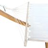 1-Person Hammock With Stand Set For Outside & Inside, Indoor Outdoor Standalone Plywood+Canvas