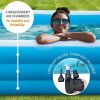 Inflatable Swimming Pool Full-Sized Above Ground Kid Family Outdoor Lounge Pool,100"X 66"X 23"
