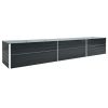Garden Raised Bed Galvanized Steel 189"X31.5"X17.7" Anthracite