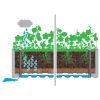 Garden Raised Bed With Trellis And Self Watering System Anthracite
