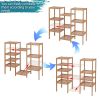 100% Bamboo High-Grade Plant Shelf Multi - Functional 9-Layer Shelf Flower Pot Shelf Display Shelf 96 * 90 * 33Cm Natural Yf