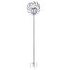 The Original Rainbow Wind Spinner;  Decorative Lawn Ornament Wind Mill; Tri-Colored Kinetic Garden Spinner -Outdoor Yard Lawn & Garden Rainbow Windmil