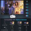 Wifi Bluetooth Projector, Dbpower 9000L Hd Native 1080P Projector, Zoom & Sleep Timer Support Outdoor Movie Projector, Home Projector Compatible W/ Tv