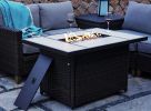 43 Inch Outdoor Gas Fire Pit Table 50,000 Btu Patio Propane Fire Pit Table