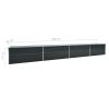 Garden Raised Bed Galvanized Steel 236.2"X31.5"X30.3" Anthracite