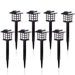 2/4/6/8Pcs Led Solar Pathway Lights Waterproof Outdoor Solar Lamp For Garden/Landscape/Yard/Patio/Driveway/Walkway Lighting (Wattage: Warm White, Color: 2Pcs)