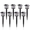 2/4/6/8Pcs Led Solar Pathway Lights Waterproof Outdoor Solar Lamp For Garden/Landscape/Yard/Patio/Driveway/Walkway Lighting