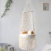 Bohemia Hand Woven Cat Swing Tapestry Bed Macrame Rope Pet Cat Hammock For Cat Perch Wall Hanging Basket Sleeping Mat Home Decor