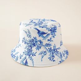 Fisherman Hat Plant Leaf Hat Tide Double-Sided Wearing European And American Creative Pot Cap To Cover Face Breathable Cap Sun Visor (Color: White)