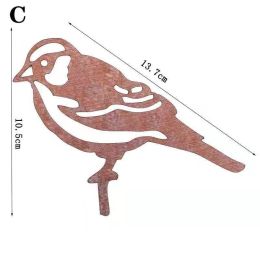 Garden Insert Card Bird Garden Decoration Plug-In Iron Sheet Family Simulation Gardening Decorations (size: C)