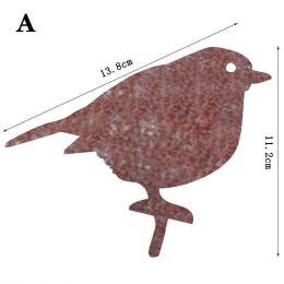 Garden Insert Card Bird Garden Decoration Plug-In Iron Sheet Family Simulation Gardening Decorations (size: A)