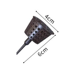 10Pcs Creative Plastic Fertilizer Bonsai Box With Lid Plant Supplies Fertilizer Baskets Nursery Pots (Color: Coffee, size: L-10Pcs)