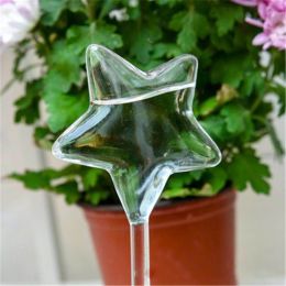 Bird Glass Watering Device Automatic Dripping Plant Pot Waterer Creative Lazy Artifact Vase Dripping (size: Five-Pointed Star)