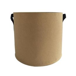 Portable Grow Bag Fabric Plant Bag With Handles - 3, 5, 7, 10, 15 Or 20 Gallons (Color: Light Brown, Capacity: 3 Gallons)