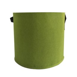 Portable Grow Bag Fabric Plant Bag With Handles - 3, 5, 7, 10, 15 Or 20 Gallons (Color: Green, Capacity: 7 Gallons)