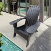 Outdoor Or Indoor Wood Adirondack Chair With An Hole To Hold Umbrella On The Arm