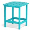 Adirondack Outdoor Side Table, Hdpe Plastic End Tables For Patio, Backyard, Pool, Indoor Outdoor Companion, Easy Maintenance Weather Resistant Lawn Fu