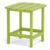 Adirondack Outdoor Side Table, Hdpe Plastic End Tables For Patio, Backyard, Pool, Indoor Outdoor Companion, Easy Maintenance Weather Resistant Lawn Fu