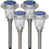 Solar Pathway Lights, Solar Garden Lights Outdoor White, Waterproof Led Path Lights For Yard, Patio, Landscape, Walkway
