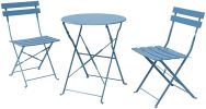 Sr Steel Patio Bistro Set, Folding Outdoor Patio Furniture Sets, 3 Piece Patio Set Of Foldable Patio Table And Chairs