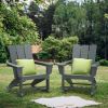Rocking Adirondack Chairs Patio Rocker All-Weather Resistant, Hdpe Plastic Resin Outdoor Lounge Furniture,Lawn Chairs For Campfire, Fire Pit, Garden,