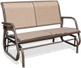 2 Person Swing Glider Chair Patio Swing Bench Rocking Seat For Outdoor Patio,Backyard,Deck Swimming Pool