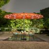 Iuno 13\'*6.5\' Solar Light Market Umbrella